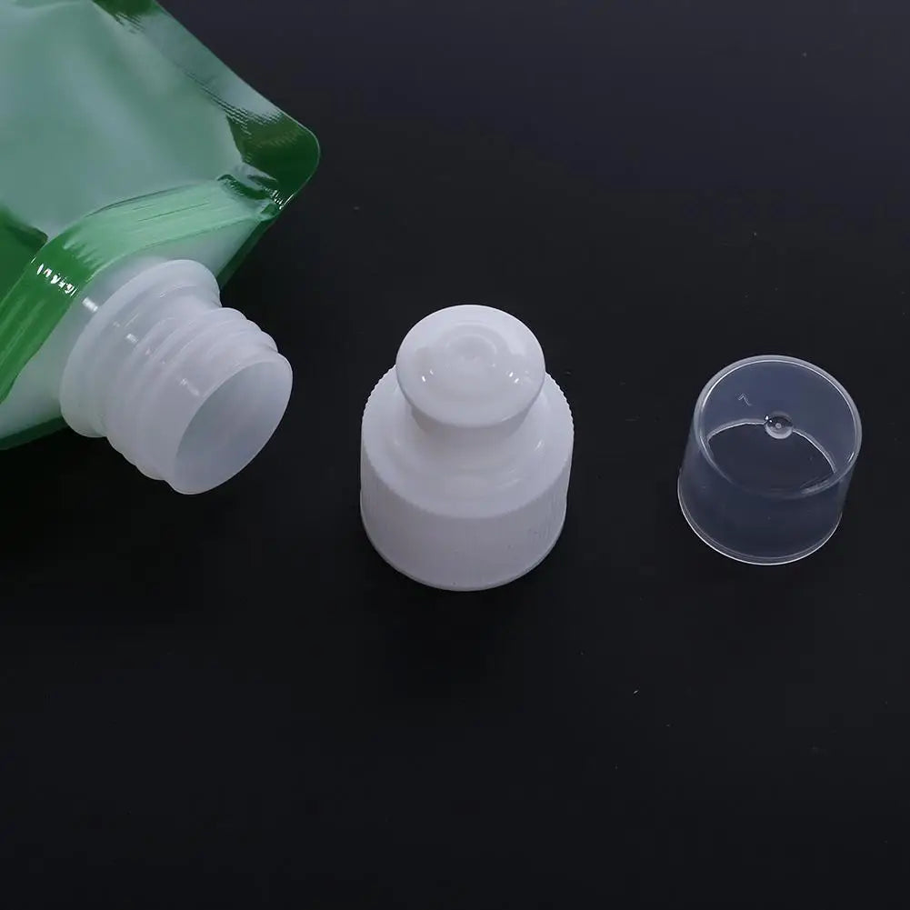 Close-up of the leakproof cap on the foldable silicone water bottle for secure sealing EcoFlex  Hydration Bottle.